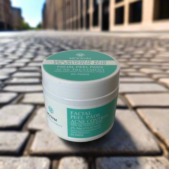 10% glycolic acid 2% salicylic acid facial peel pad - 60 pads