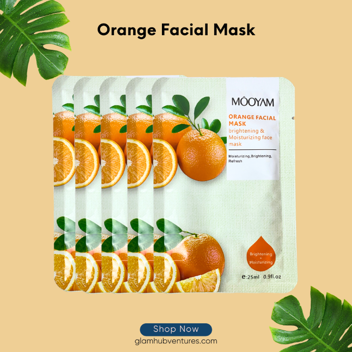 Vitamin C Orange Facial Sheet Mask 25g