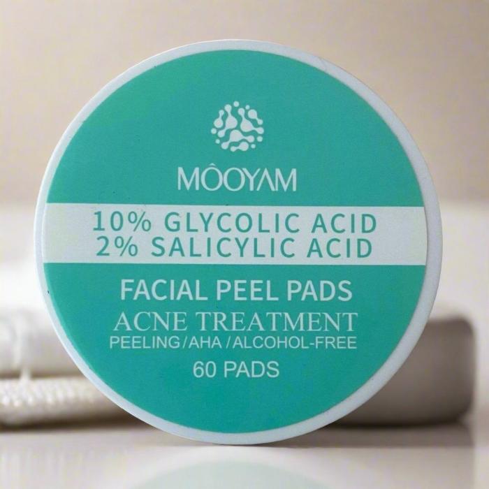 10% glycolic acid 2% salicylic acid facial peel pad - 60 pads