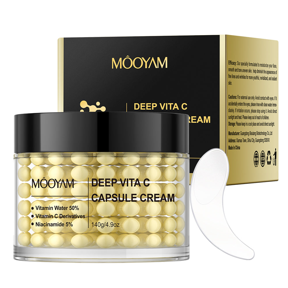 MOOYAM Deep Vita C Capsule Cream 140g – vitamin C brightening capsule moisturizer