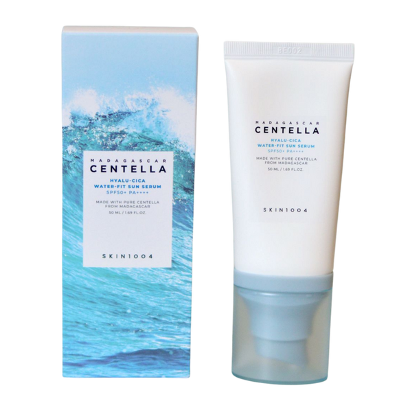 SKIN1004 Madagascar Centella Hyalu-Cica Water-Fit Sun Serum SPF50+ PA++++ 50ml – lightweight sunscreen for sensitive skin
